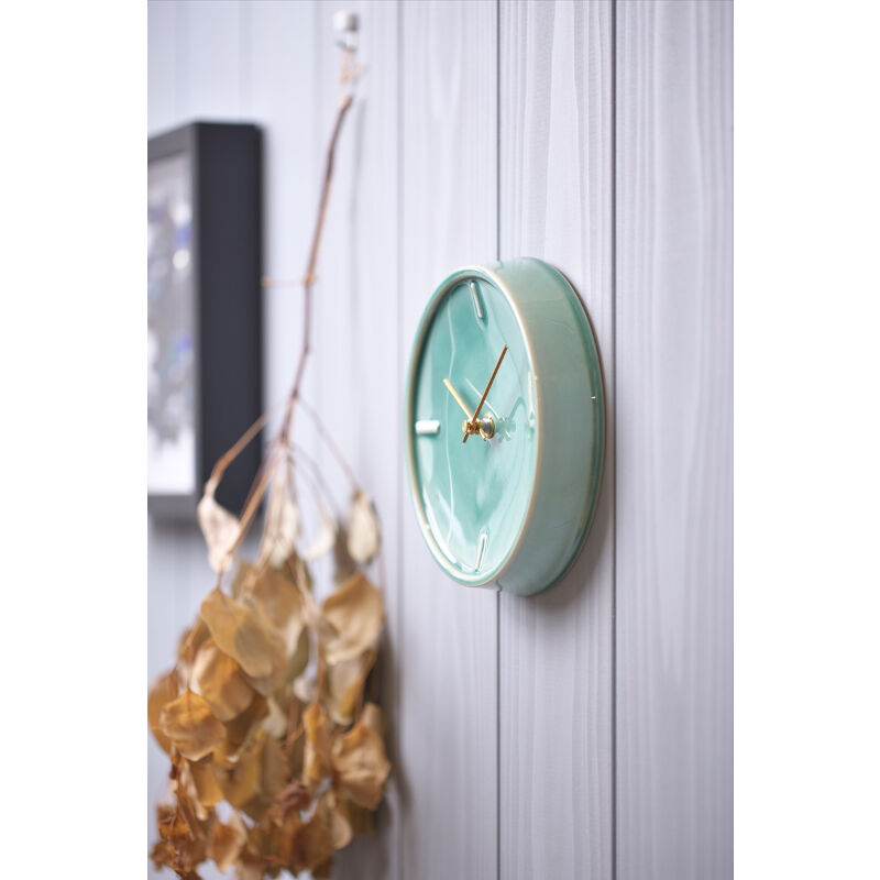 GLAZED CLOCK ペールグリーン | 杉浦製陶株式会社