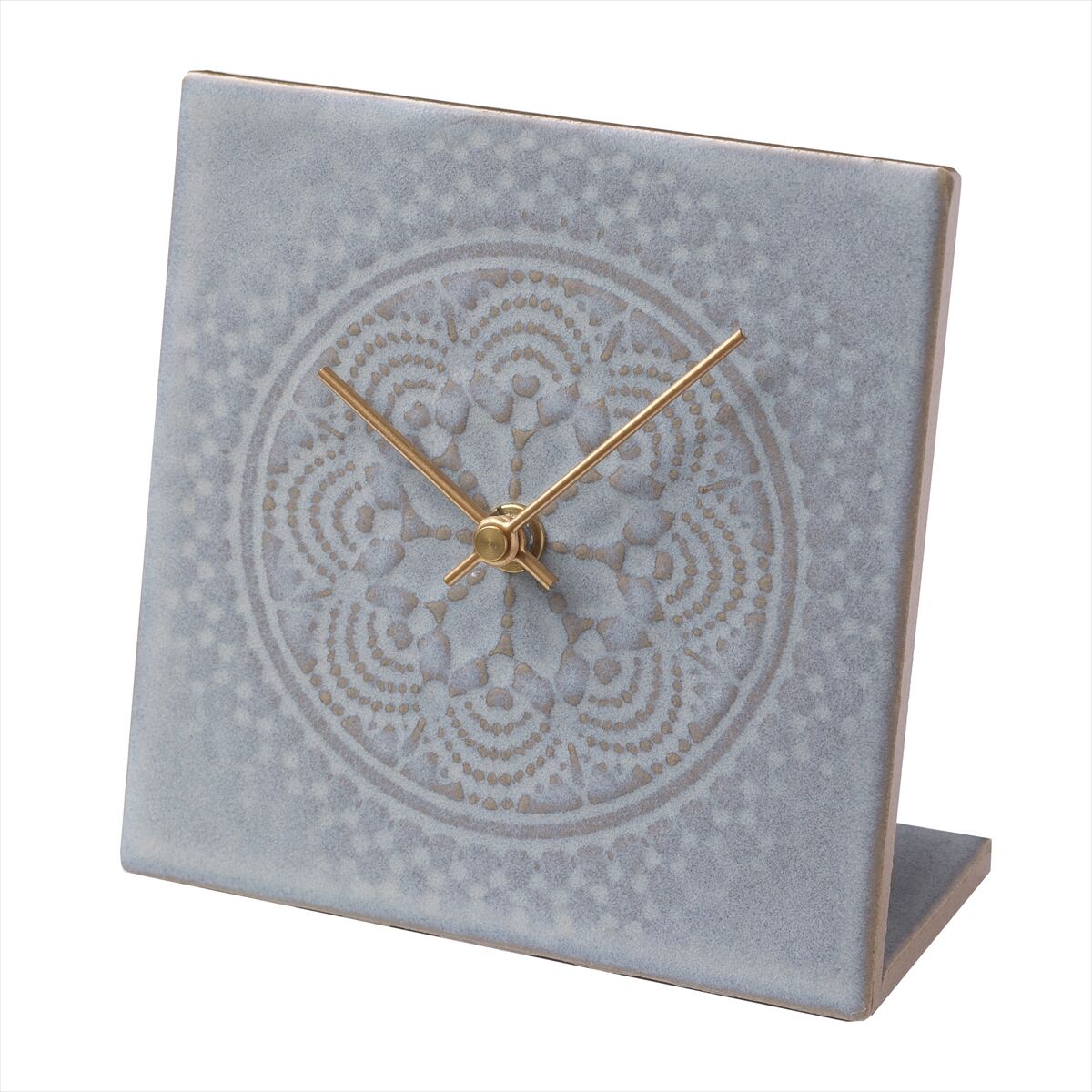 LACE TILE CLOCK グレー | 杉浦製陶株式会社