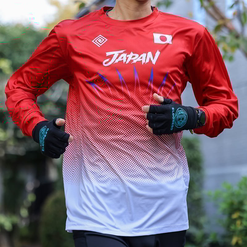 50km世界選手権 日本代表Long Tee(Red) E1105525 | ELDORESO