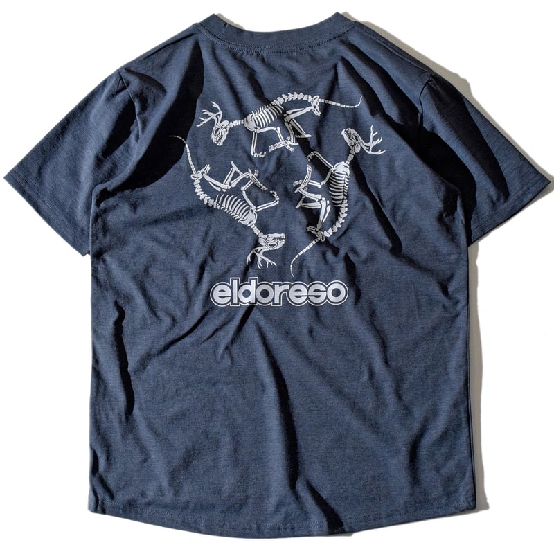ほぼ未使用品　希少完売エルドレッソ eldoreso BONE dinosaur Bone Dinosaur Tee(Gray) E1013424 | ELDORESO【OFF