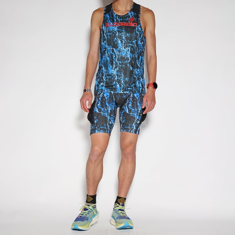 ELDORESO Pietre Tank  サイズ　M Patrick Earnest Tank(Blue) E1220215 | ELDORESO【