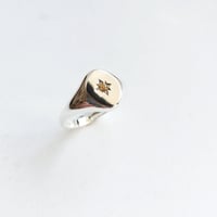 火のエレメント Quartz Signet  Ring