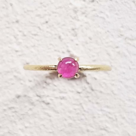 K18GP Ruby Ring/7月誕生石