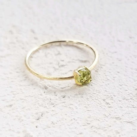 K18GP Peridot Ring/8月誕生石