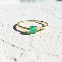 K18GP Emerald Ring/5月誕生石