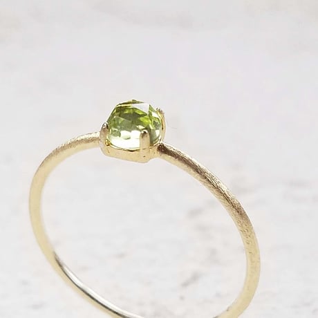K18GP Peridot Ring/8月誕生石