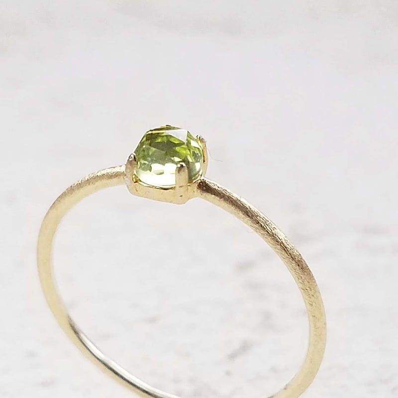 K18GP Peridot Ring/8月誕生石 | tashiroa