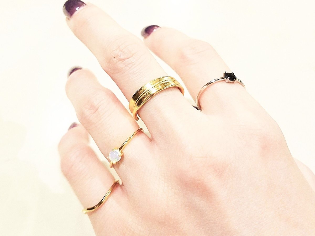K18GP Opal Ring/10月誕生石 | tashiroa