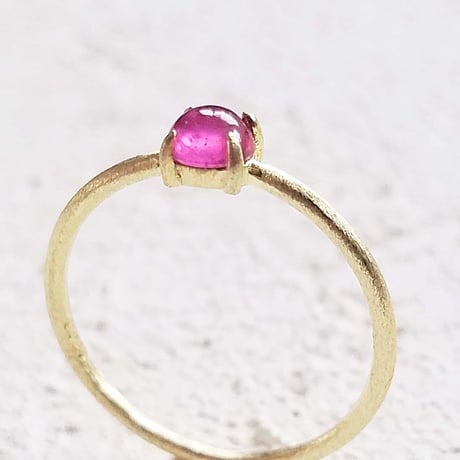 K18GP Ruby Ring/7月誕生石