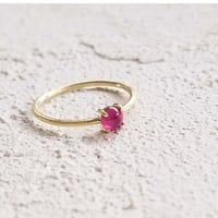 K18GP Ruby Ring/7月誕生石