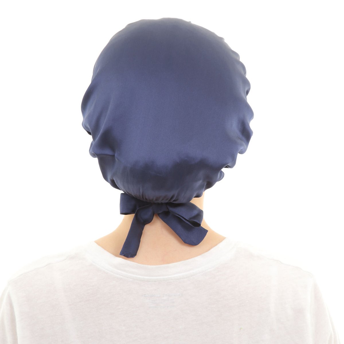 シルク100％ナイトキャップ ネイビー | daisyking STORE