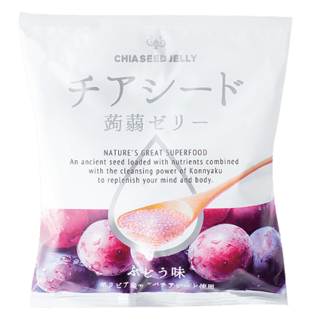 チアシード蒟蒻ゼリー　ぶどう味 (1袋)