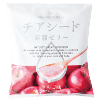 【ケース販売】チアシード蒟蒻ゼリー　りんご味 (12袋入り+１袋おまけ)