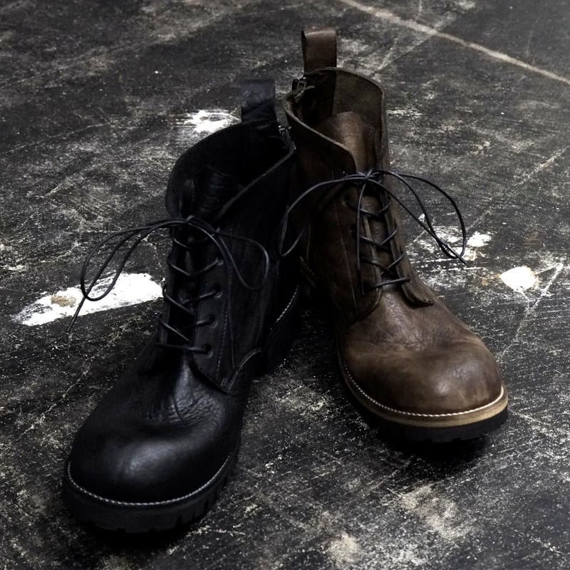 BACK ZIP BOOT MIDDLE | T.A.S JAPAN OFFICIAL ONL