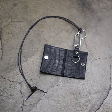 CARD SHOULDER BAG / CROCODILE EMBOSS