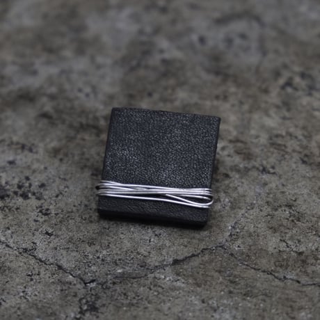 EMBED SILVER EARRING