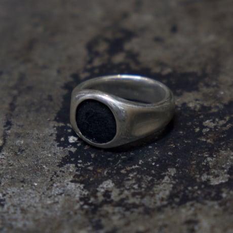 LEATHER JEWEL RING