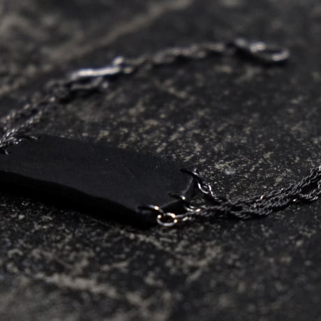 LEATHER PLATE BANGLE