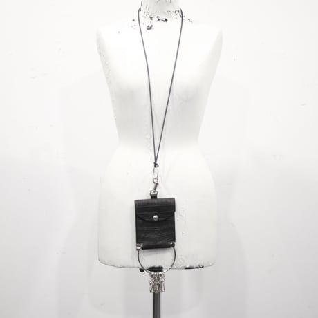 KEYRING NECK PORCH / CROCODILE EMBOSS
