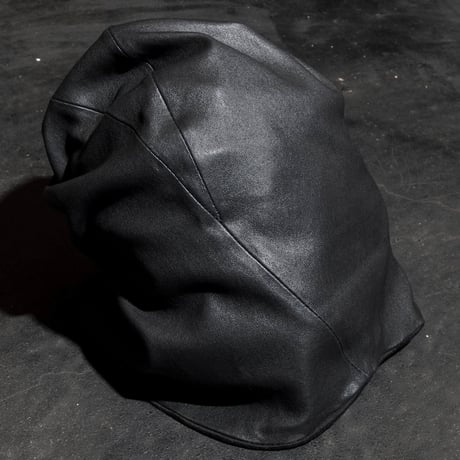 STRETCH LEATHER KNIT CAP / TALL
