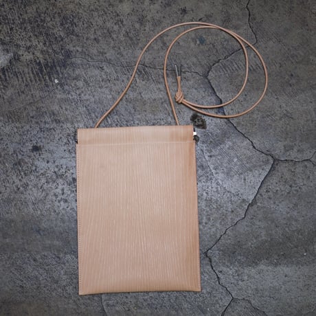 SPRING CAP BAG / FAKE WOOD LEATHER