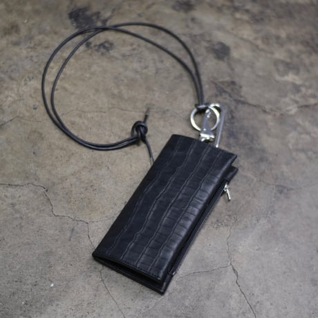 MINI SHOULDER BAG / CROCODILE EMBOSS