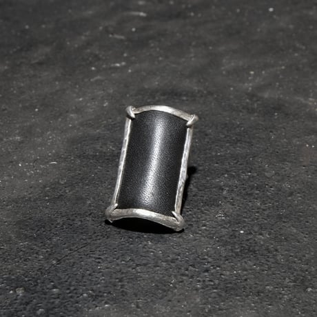 LEATHER PICTURE RING [ T.A.S X DEW ]
