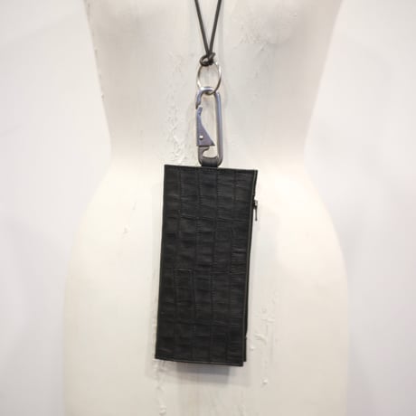 MINI SHOULDER BAG / CROCODILE EMBOSS