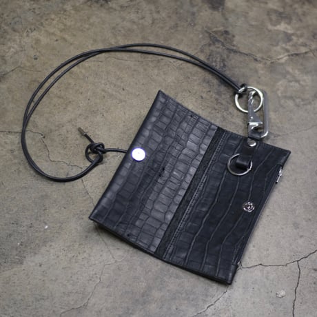 MINI SHOULDER BAG / CROCODILE EMBOSS