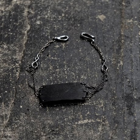 LEATHER PLATE BANGLE