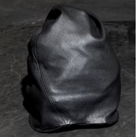 STRETCH LEATHER KNIT CAP / TALL