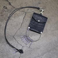 KEYRING NECK PORCH / CROCODILE EMBOSS