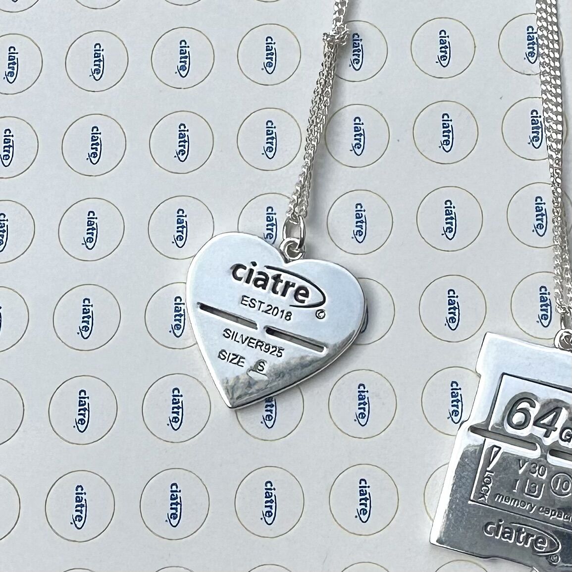 ciatre memory card pendant heart | ciatre
