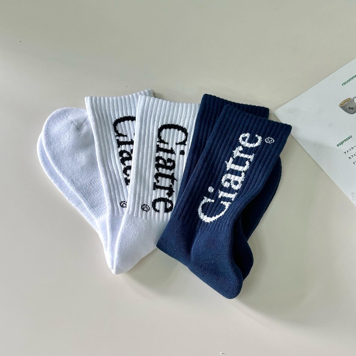 ciatre serif logo sox WHT/NVY | ciatre