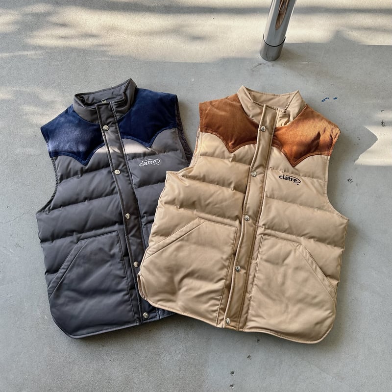 ciatre down vest GRY/BEG | ciatre - トップス 