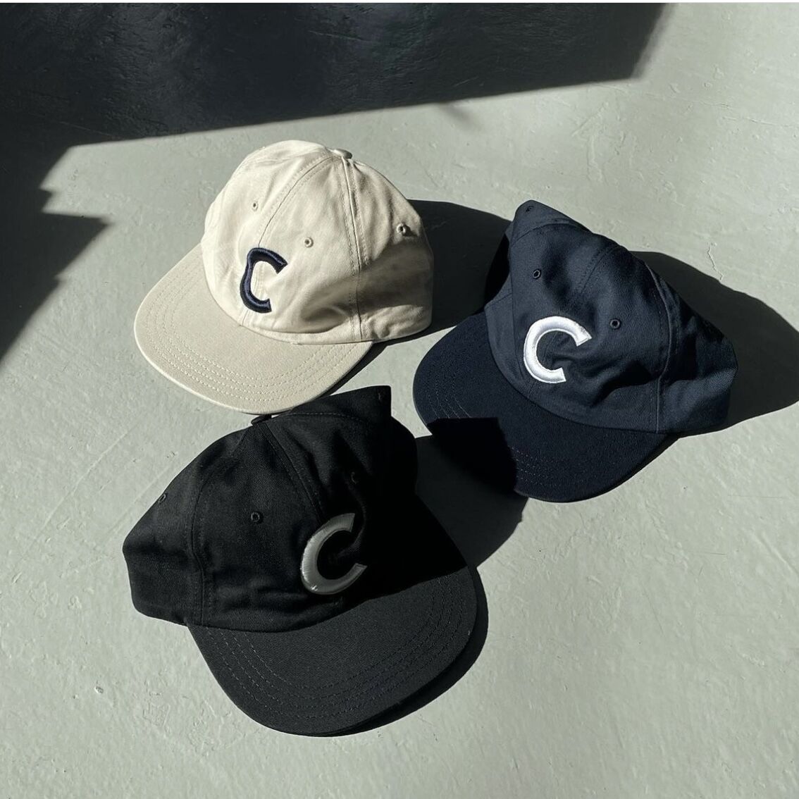 ciatre C logo SOLID WASHED CAP
