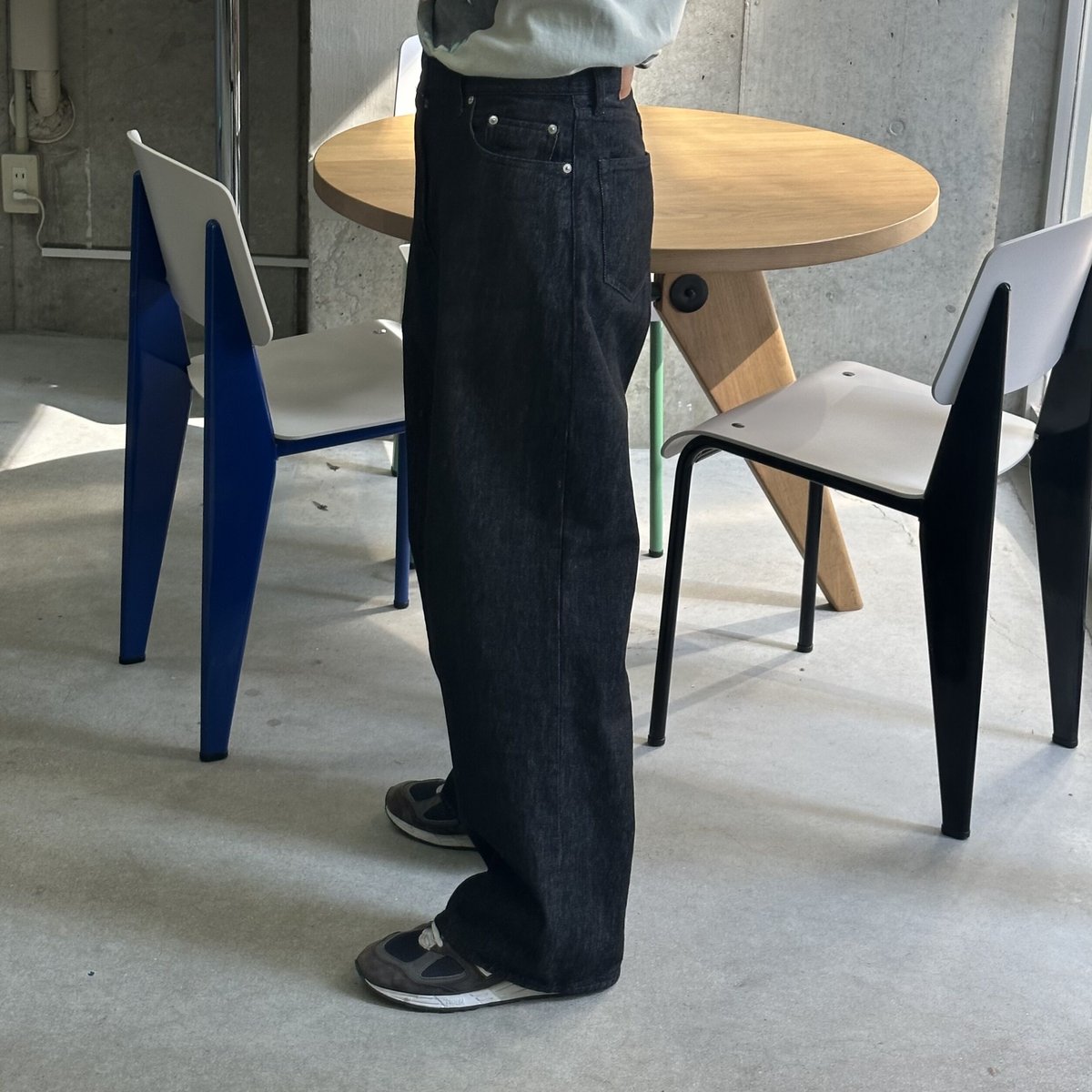 ciatre ストレートデニム ciatre wide straight denim pants BLK | ciatre
