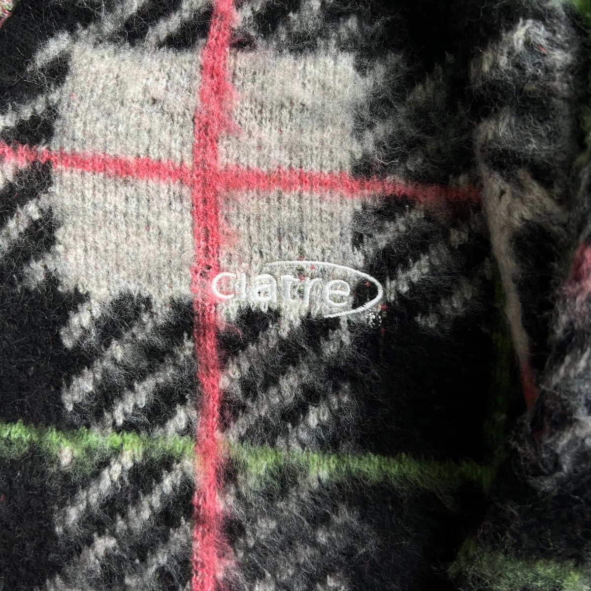 ciatre brushed check/border cardigan | ciatre ciatre brushed check/border cardigan | ciatre