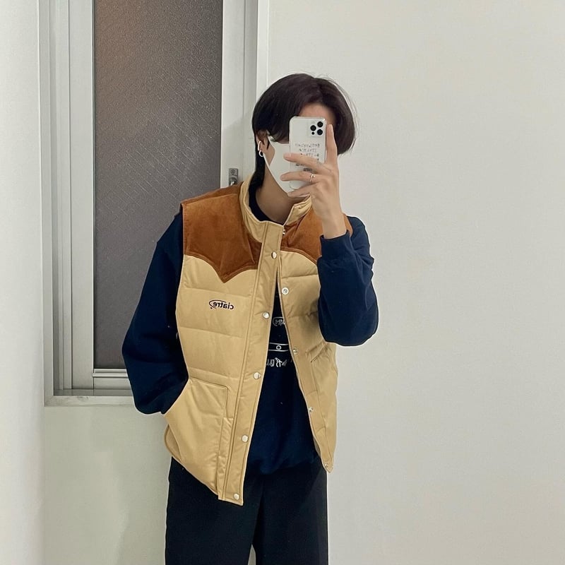 ciatre down vest GRY/BEG | ciatre