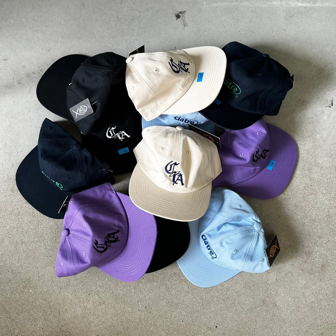 ciatre キャップ グリーン 刺繍Cロゴ ciatre logo/B.B logo cap SS24 | ciatre