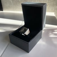 ciatre square college ring (silver)