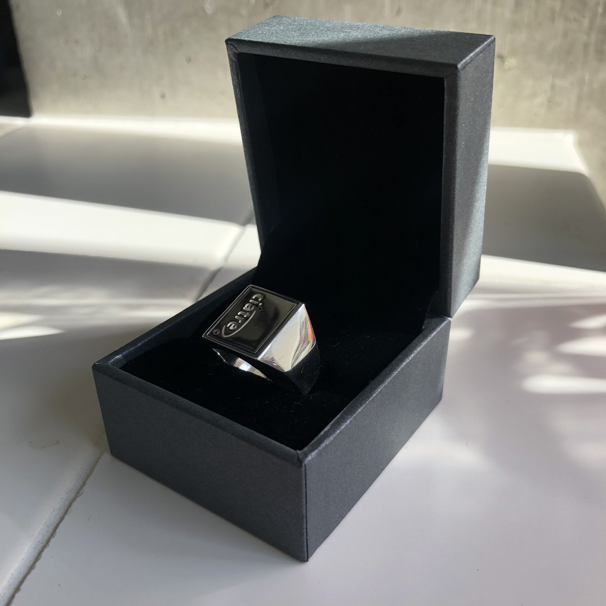 ciatre square college ring (silver) | ciatre