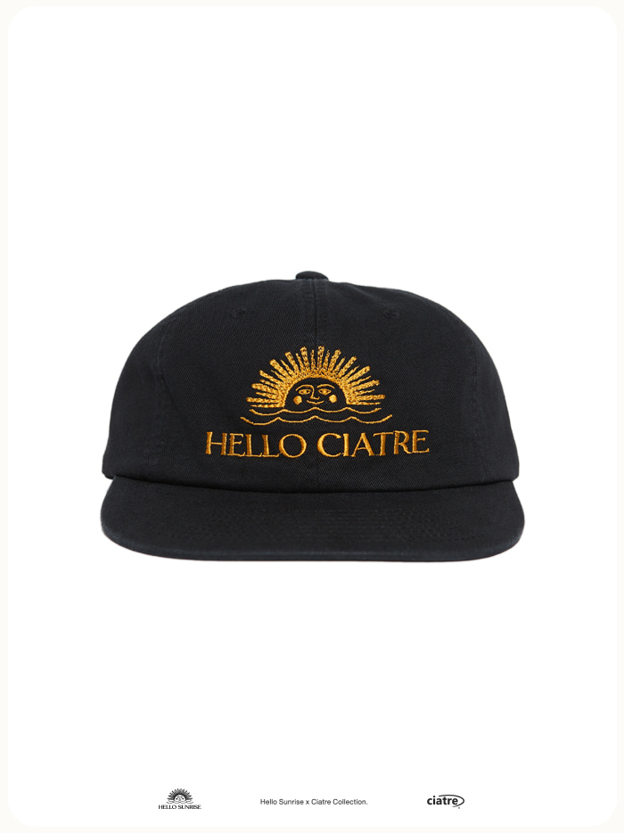 ★Hello Sunrise★ HS Washed OG Logo 6panel CaP ciatre x HS OG LOGO Washed 6Panel Cap | ciatre