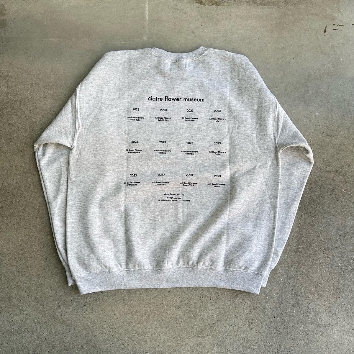 【匿名】ciatre スウェット　黒　ブラック　flower m ciatre flower museum sweat top | ciatre