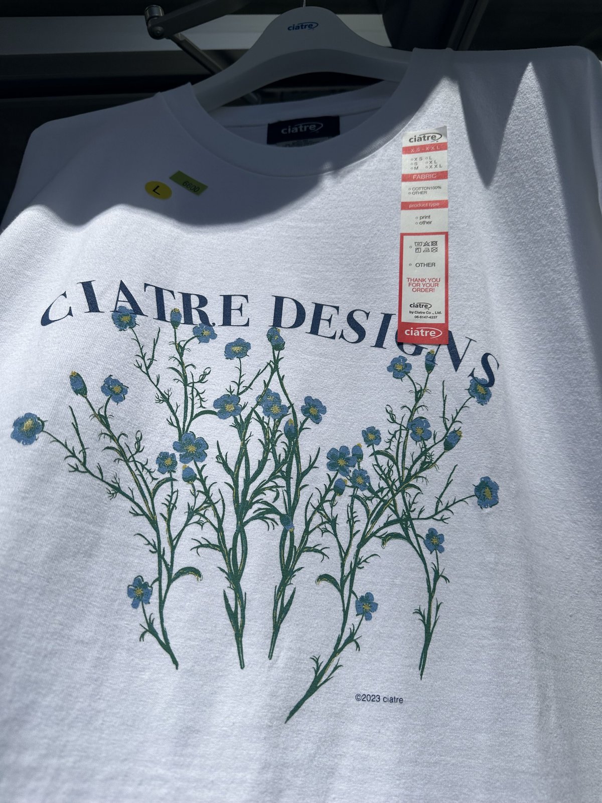 メンズciatre flower tee ロンT - Tシャツ/カットソー(七分/長袖)