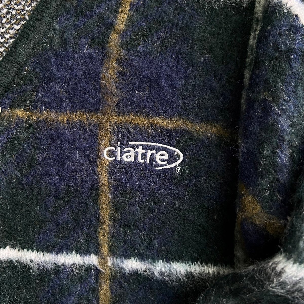ciatre brushed check/border cardigan | ciatre ciatre brushed check/border cardigan | ciatre