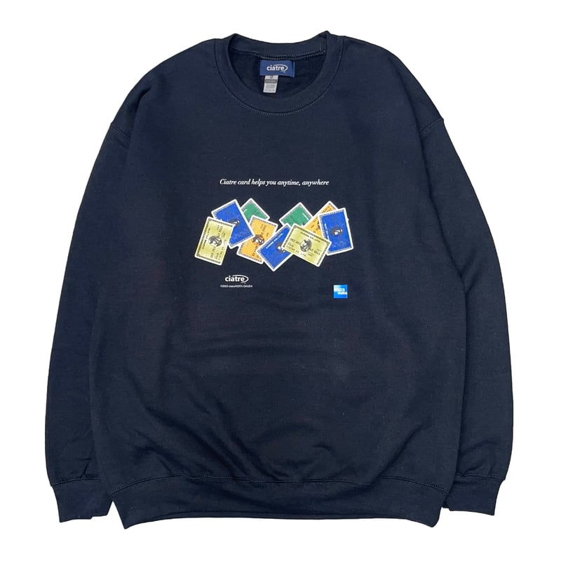ciatre × KOTA OKUDA all credit card sweat top |