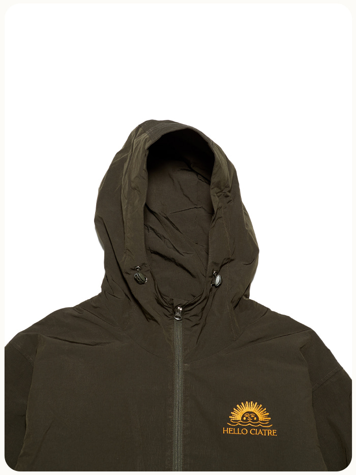 ciatre x HS Hooded Zip-up Jacket KHK | ciatre