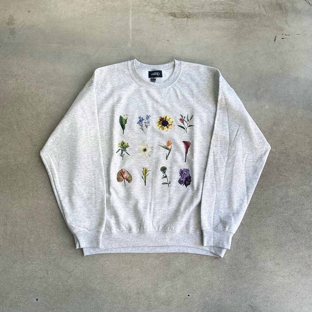 【匿名】ciatre スウェット　黒　ブラック　flower m ciatre flower museum sweat top | ciatre
