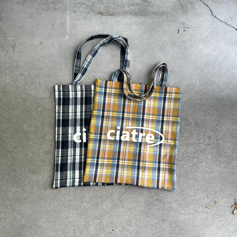 最安挑戦! bag tote check ciatre 2024 ciatre | バッグ